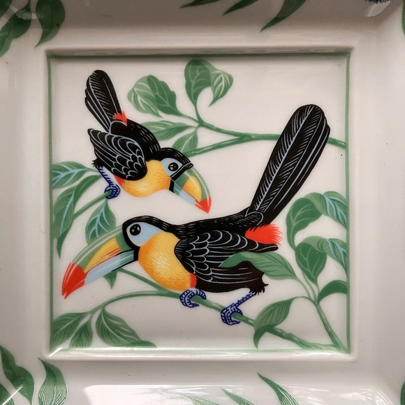 VINTAGE HERMES PARIS TOUCAN Porcelain Cigar Ashtray/Change Tray - Picture 2 of 10